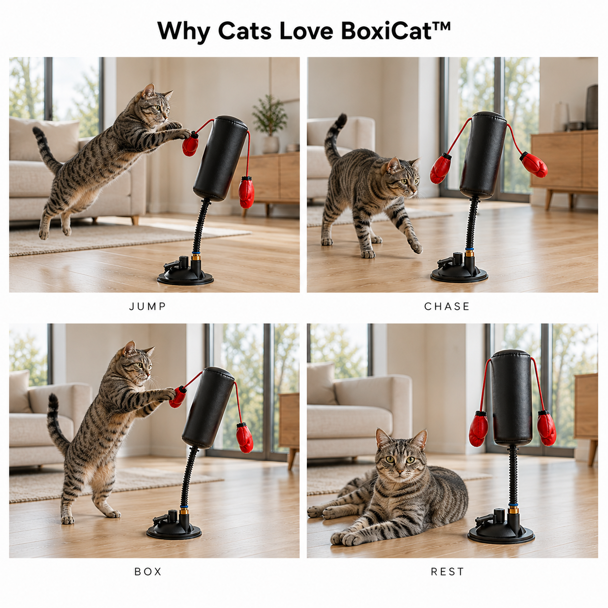 BoxiCat™ | Interactive Boxing Toy for Cats