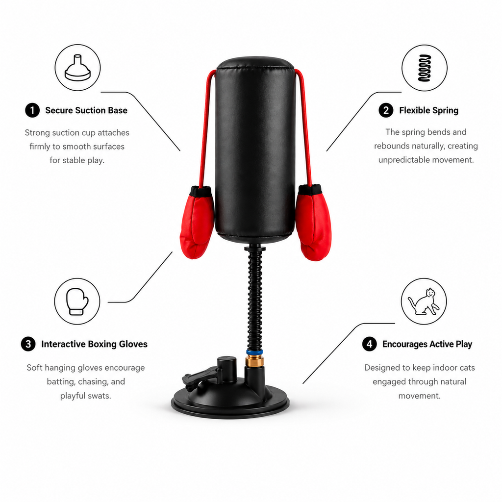 BoxiCat™ | Interactive Boxing Toy for Cats